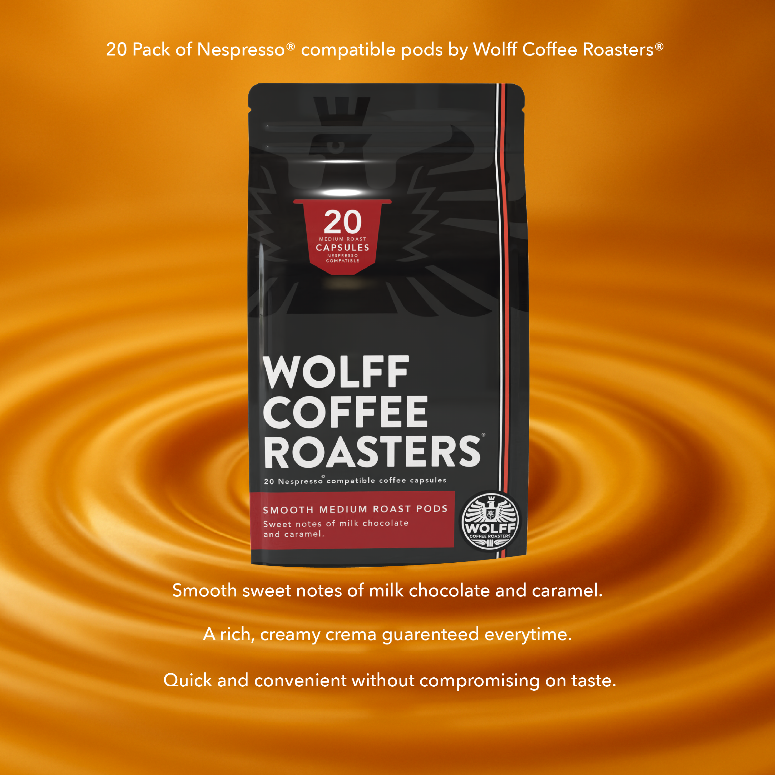 Smooth Medium Roast Coffee Capsules