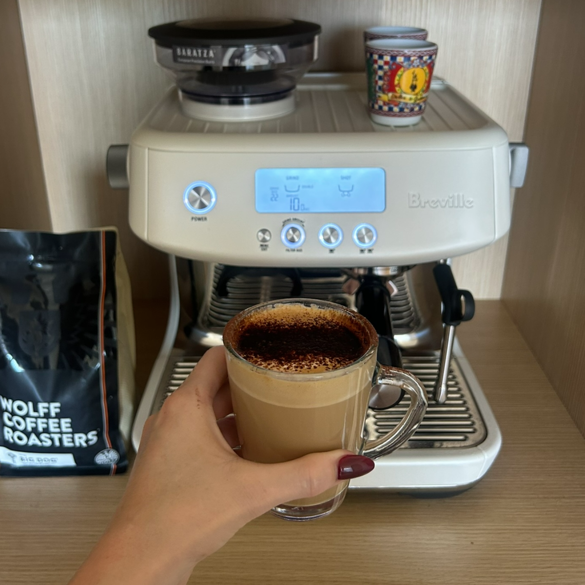 Rudy Drinking Chocolate