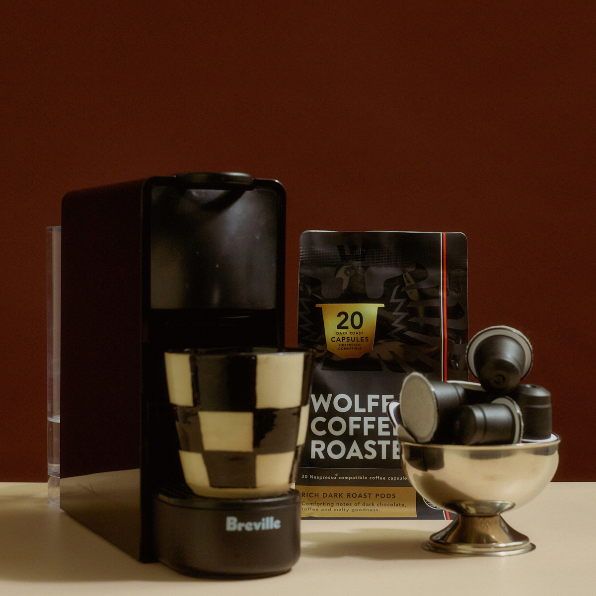 Rich Dark Roast Coffee Capsules – Nespresso® Compatible Pods