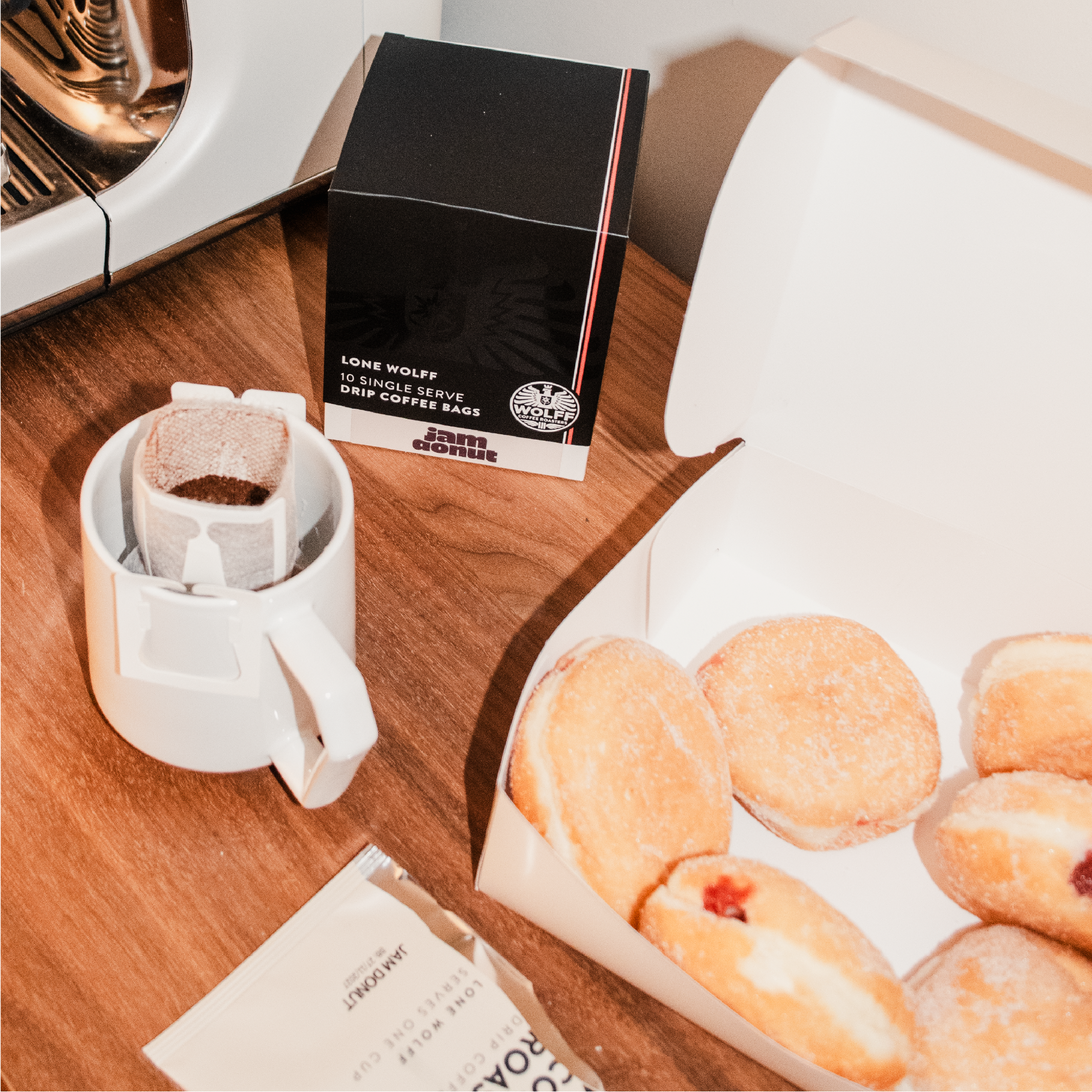 Jam Donut Drip Brew Bags