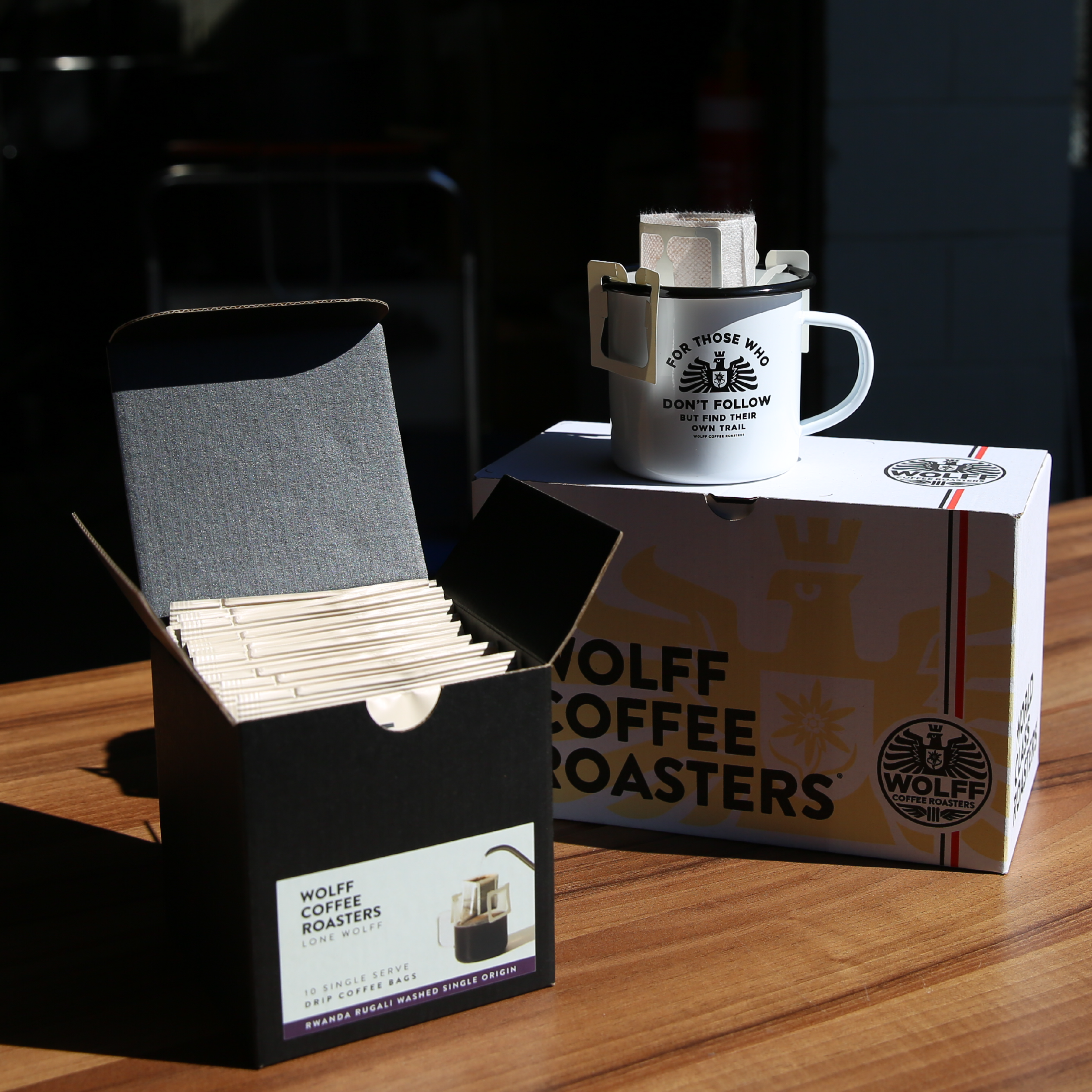 Enamel Mug + Drip Coffee Bags Bundle