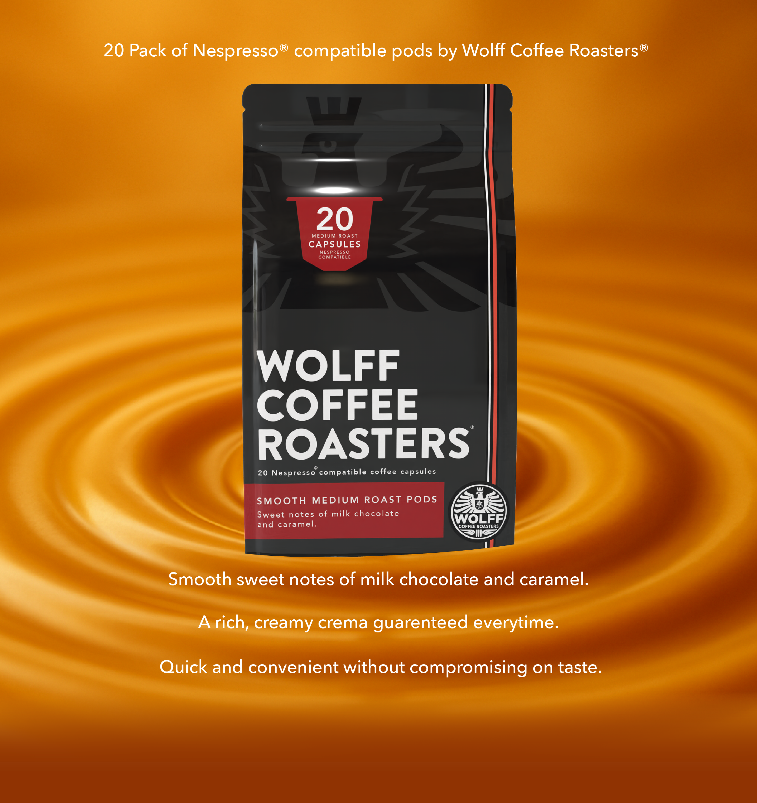 Smooth Medium Roast Coffee Capsules – Nespresso® Compatible Pods