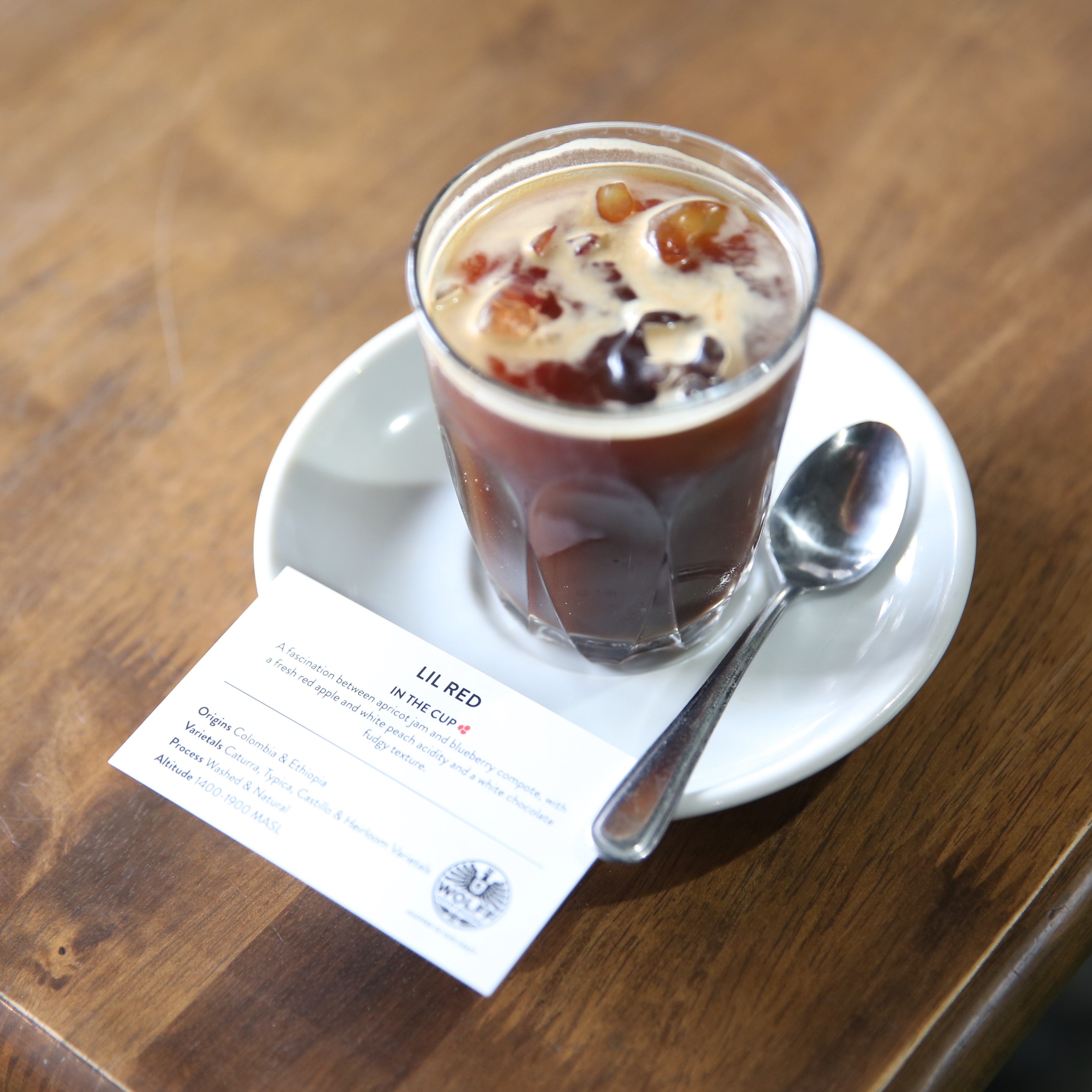 Lil Red Iced Long Black - Wolff Coffee Roasters